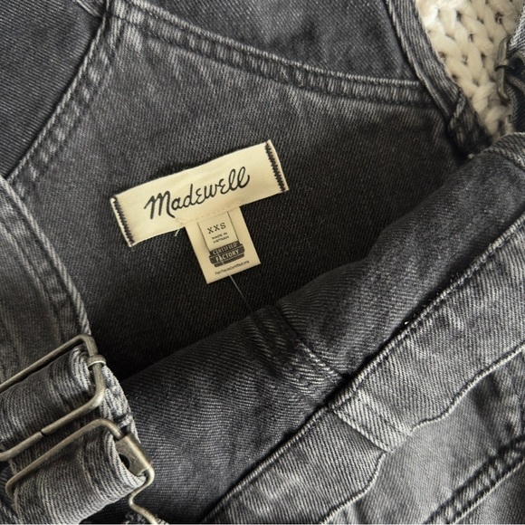 NWT Madewell Denim Oversized Carpenter Overalls XXS - Picture 8 of 9